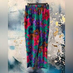 Vintage Fun Colorful Pull On Pants
